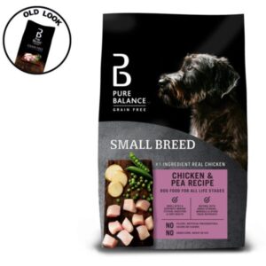 Pure Balance Grain-Free Dry Dog Food, Small Breed Chicken & Pea Recipe, 4 Lbs