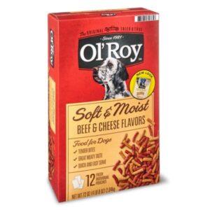 Ol’ Roy Soft & Moist Beef & Cheese Flavors Food For Dogs, 72 Oz animal food