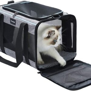 Vceoa Carriers Soft-Sided Pet Carrier for Catsf for holding pets in a bag