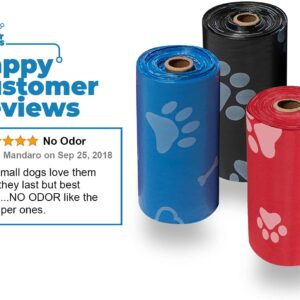 Best Pet Supplies Dog Poop Bags for Waste Refuse Cleanup, Doggy Roll Replacements for Outdoor Puppy Walking and Travel, Leak Proof and Tear Resistant