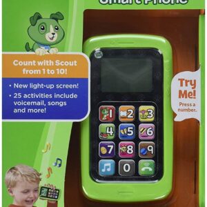 LeapFrog Chat and Count Smart Phone, Scout, Green, kids holidays toys and games