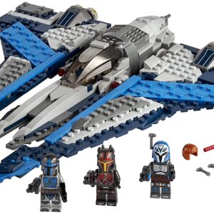 Star Wars Mandalorian Starfighter Toy Building Kit for Kids Featuring