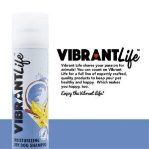 Vibrant Life Deodorizing Dry Dog Shampoo, Vanilla Coconut, 7 Fl Oz for pets supplies