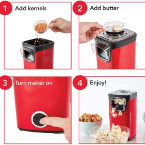 Popcorn Maker with Measuring Cup to Portion Popping Corn Kernels for home and kitchen