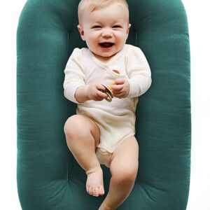 Snuggle Me Organic Bare | Baby Lounger & Infant Floor Seat | Newborn Essentials | Organic Cotton, Fiberfill