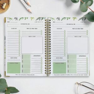 Simplified Greenery To Do List Notebook – Beautiful Daily Planner Easily Organizes Your Daily Tasks And Boosts Productivity