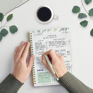 Simplified Greenery To Do List Notebook – Beautiful Daily Planner Easily Organizes Your Daily Tasks And Boosts Productivity