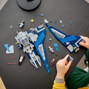 Star Wars Mandalorian Starfighter Toy Building Kit for Kids Featuring