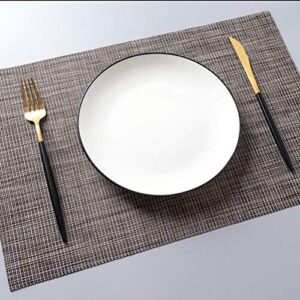 12PCS Placemats And Coaster Set, Table Place Mats Non-Slip Heat-Resistant