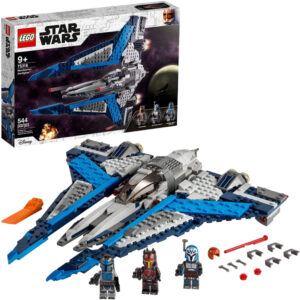 Star Wars Mandalorian Starfighter Toy Building Kit for Kids Featuring