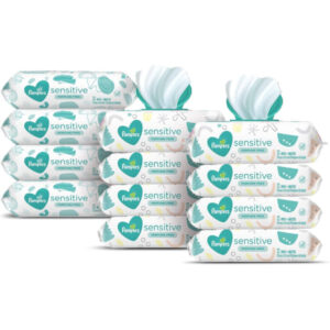 Baby Wipes, Pampers Sensitive Water Based Baby Diaper Wipes, Hypoallergenic and Unscented