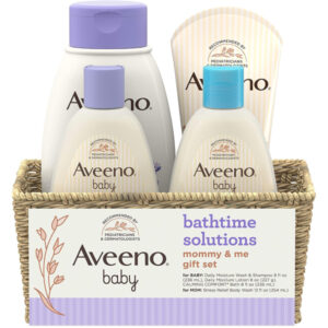 Aveeno Baby Mommy & Me Daily Bathtime Gift Set Including Baby Wash & Shampoo