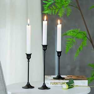 Candlestick Holder Metal Black 2 Set/6 PCS Decorative Candle Holder for kitchen and dining