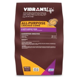 Vibrant Life All-Purpose Cracked Corn, 40 Lb. Cracked corn animals food.